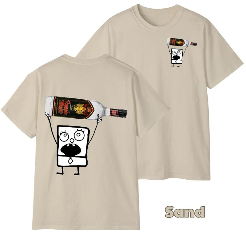 Doodlebob Rumple Minze 2 Sided Shirt for Men, for Women, Gift for All Menswear Top, Cotton, Crew Neck