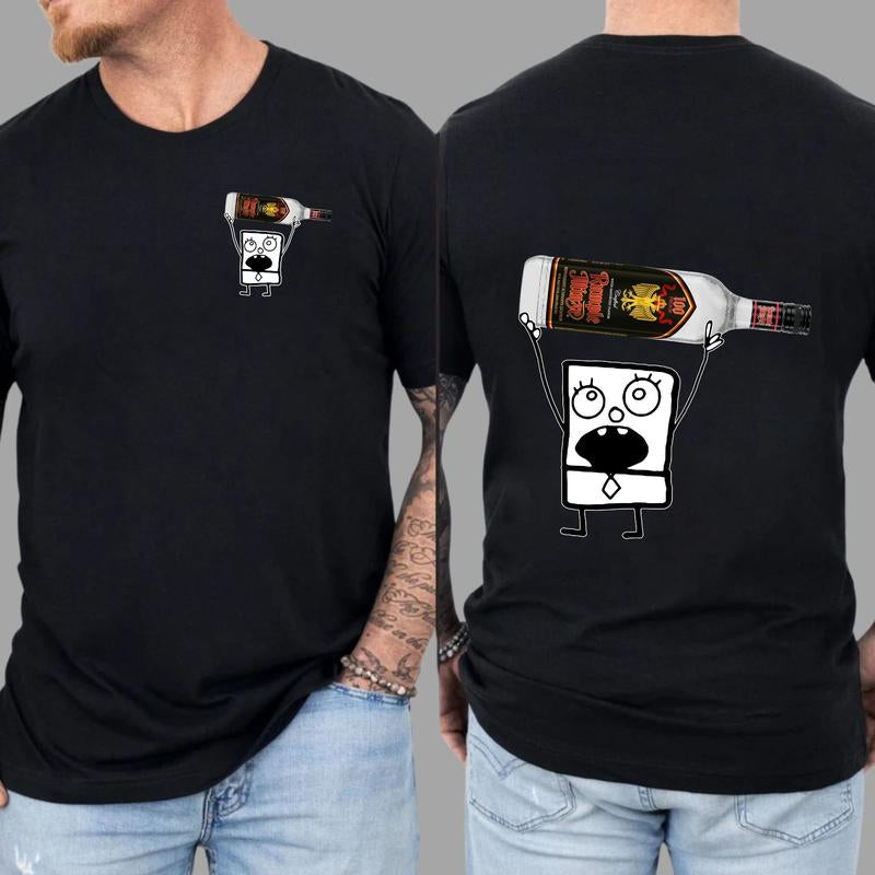 Doodlebob Rumple Minze 2 Sided Shirt for Men, for Women, Gift for All Menswear Top, Cotton, Crew Neck